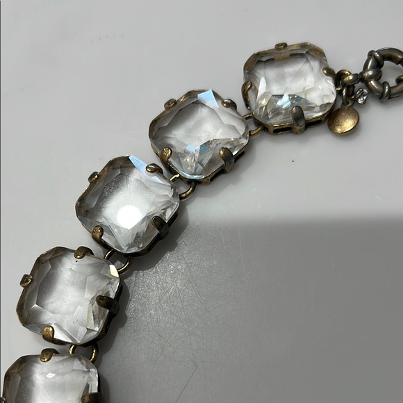 J. Crew Gold with clear clear gem Necklaces - Picture 3 of 7